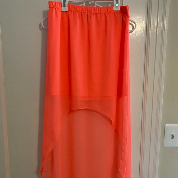 Express High-Low Pink Skirt - Picture 1 of 7